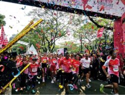 Ganjar dan Para Pejabat Tingginegara hingga Anggota Dewan Perwakilan Rakyat PDIP Ikuti Soekarno Run Ke GBK